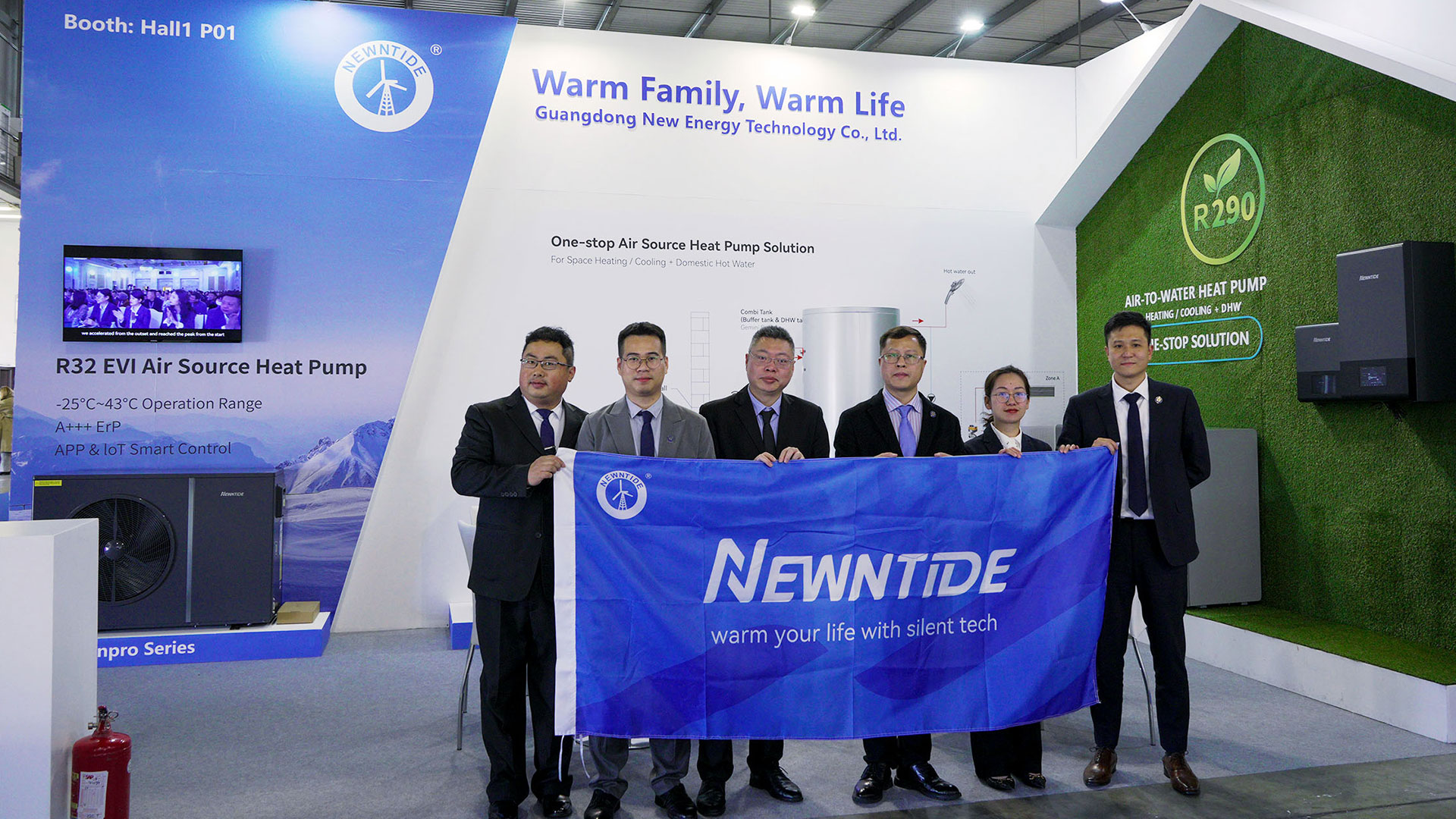 From Concept to Reality: NEWNTIDE's New R290 Heat Pump Shines Bright at MCE 2024