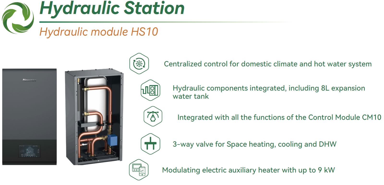 newntide heat pump hydraulic station